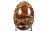 Polished Brecciated Chert Egg - Australia #308786-1